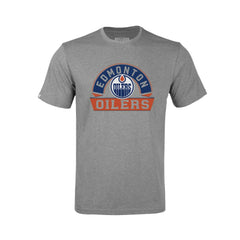 NHL Edmonton Oilers Levelwear Youth Little Richmond Banner Arch T-Shirt - Gray