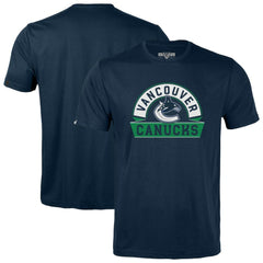 NHL Vancouver Canucks Levelwear Youth Little Richmond Banner Arch T-Shirt - Navy