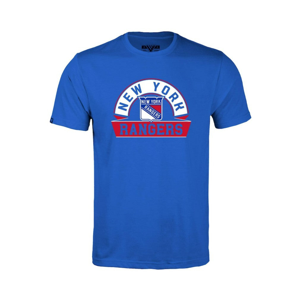 NHL New York Rangers Levelwear Youth Little Richmond Banner Arch T-Shirt - Royal
