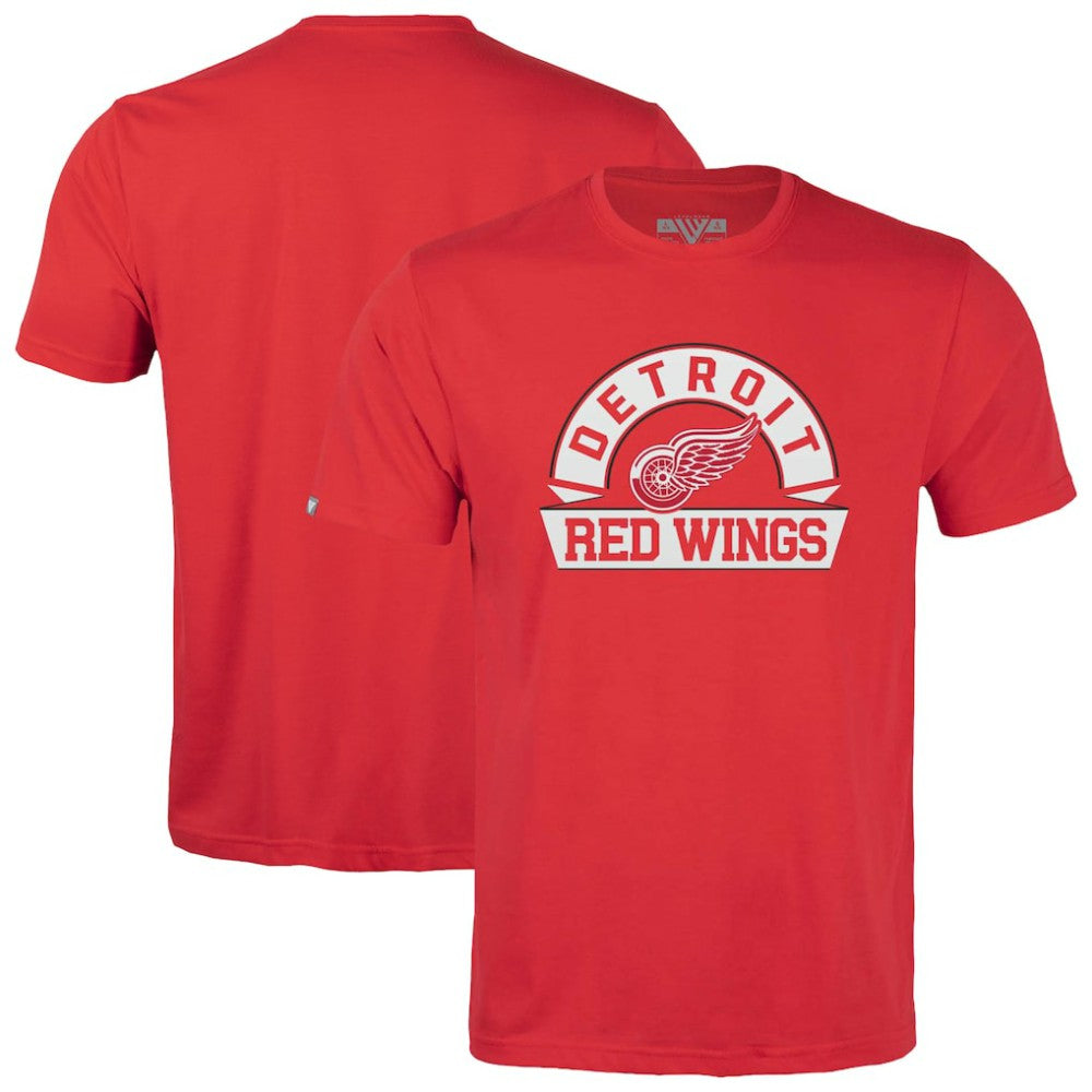 NHL Detroit Red Wings Levelwear Youth Little Richmond Banner Arch T-Shirt - Red