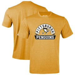 NHL Pittsburgh Penguins Levelwear Youth Little Richmond Banner Arch T-Shirt - Gold