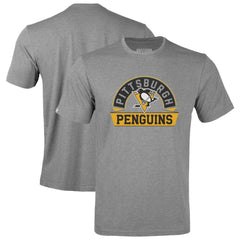 NHL Pittsburgh Penguins Levelwear Youth Little Richmond Banner Arch T-Shirt - Gray