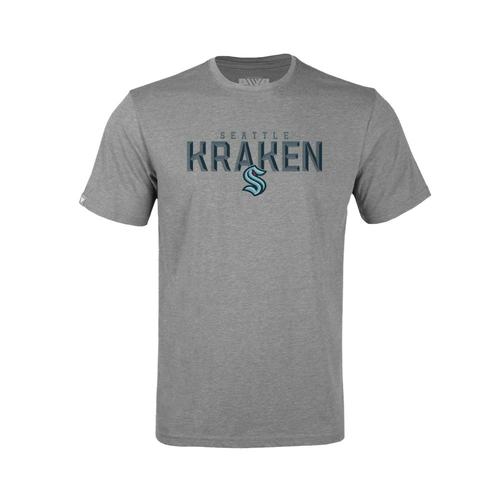 NHL Seattle Kraken Levelwear Youth Little Richmond Carve T-Shirt - Gray
