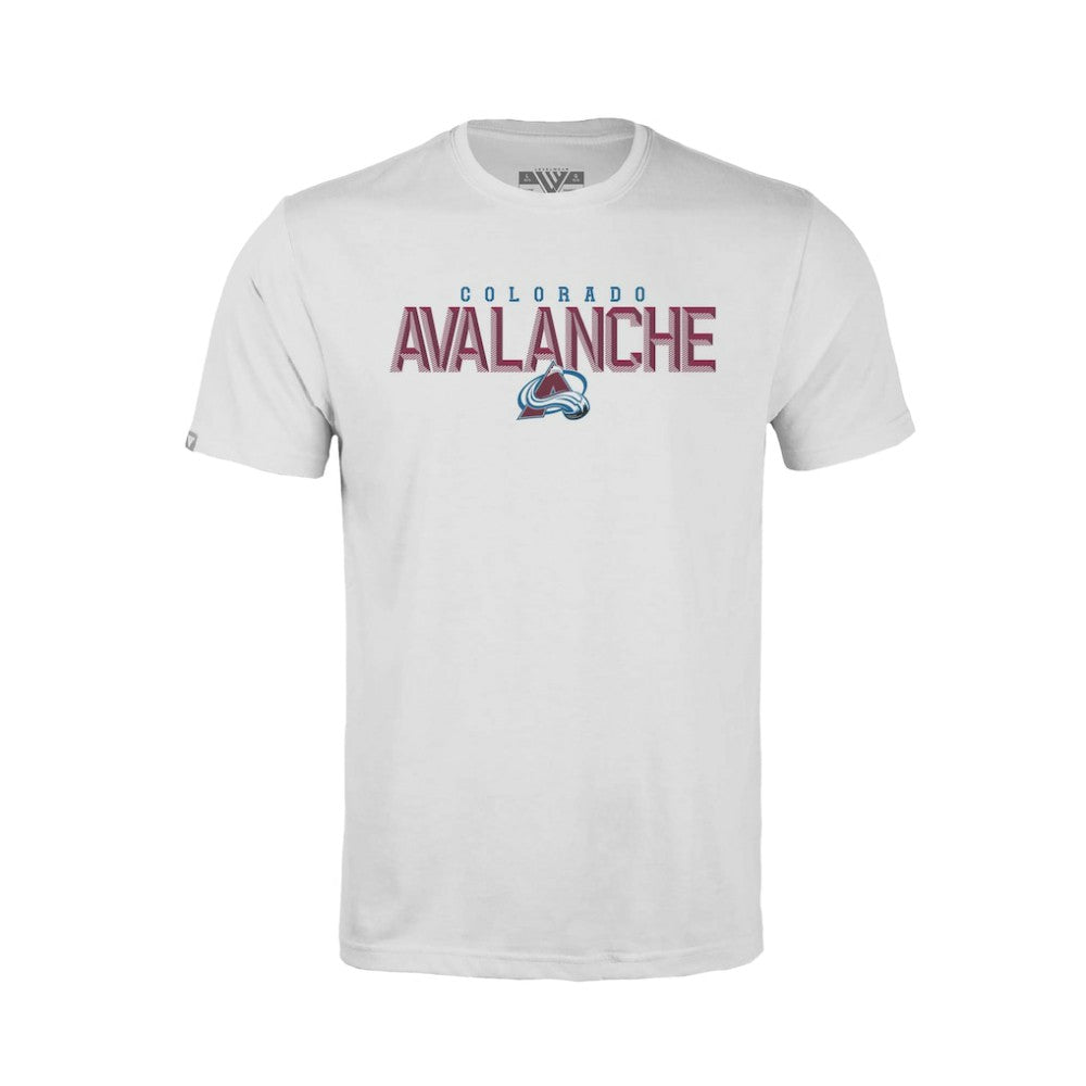 NHL Colorado Avalanche Levelwear Youth Little Richmond Carve T-Shirt - White