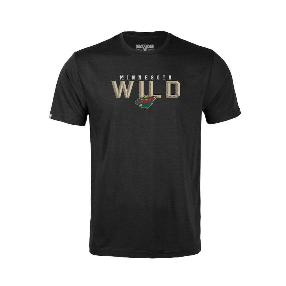 NHL Minnesota Wild Levelwear Youth Little Richmond Carve T-Shirt - Black