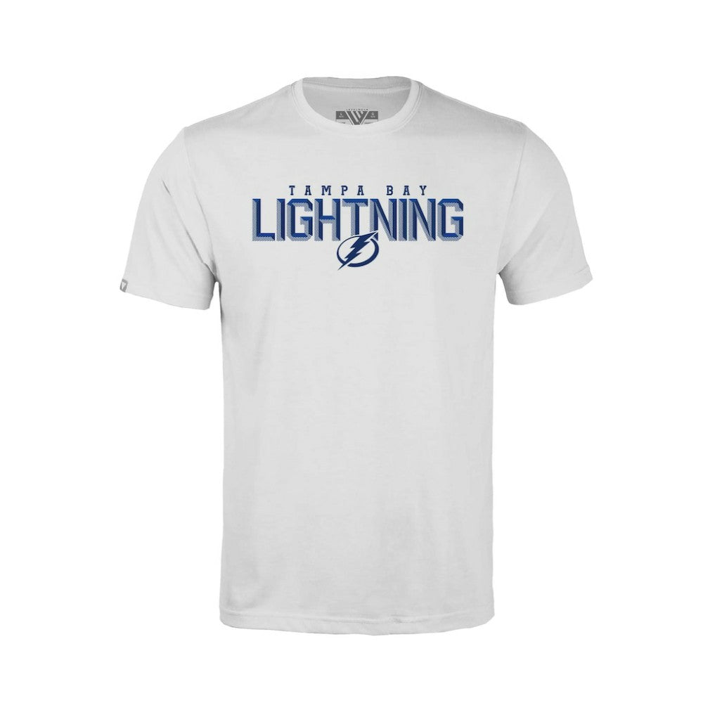 NHL Tampa Bay Lightning Levelwear Youth Little Richmond Carve T-Shirt - White