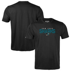 NHL San Jose Sharks Levelwear Youth Little Richmond Carve T-Shirt - Black