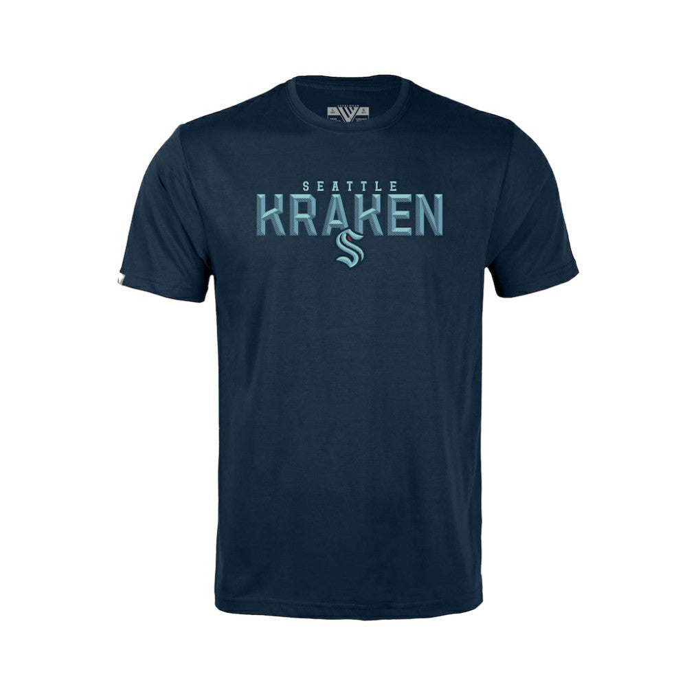 NHL Seattle Kraken Levelwear Youth Little Richmond Carve T-Shirt - Deep Sea Blue