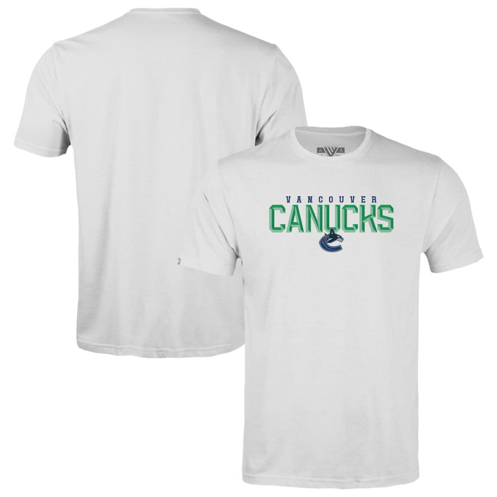 NHL Vancouver Canucks Levelwear Youth Little Richmond Carve T-Shirt - White
