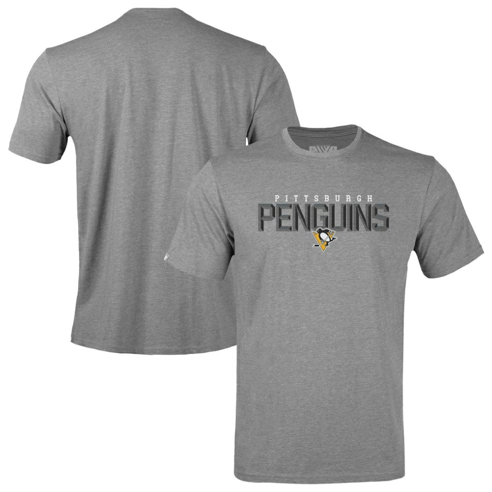 NHL Pittsburgh Penguins Levelwear Youth Little Richmond Carve T-Shirt - Gray