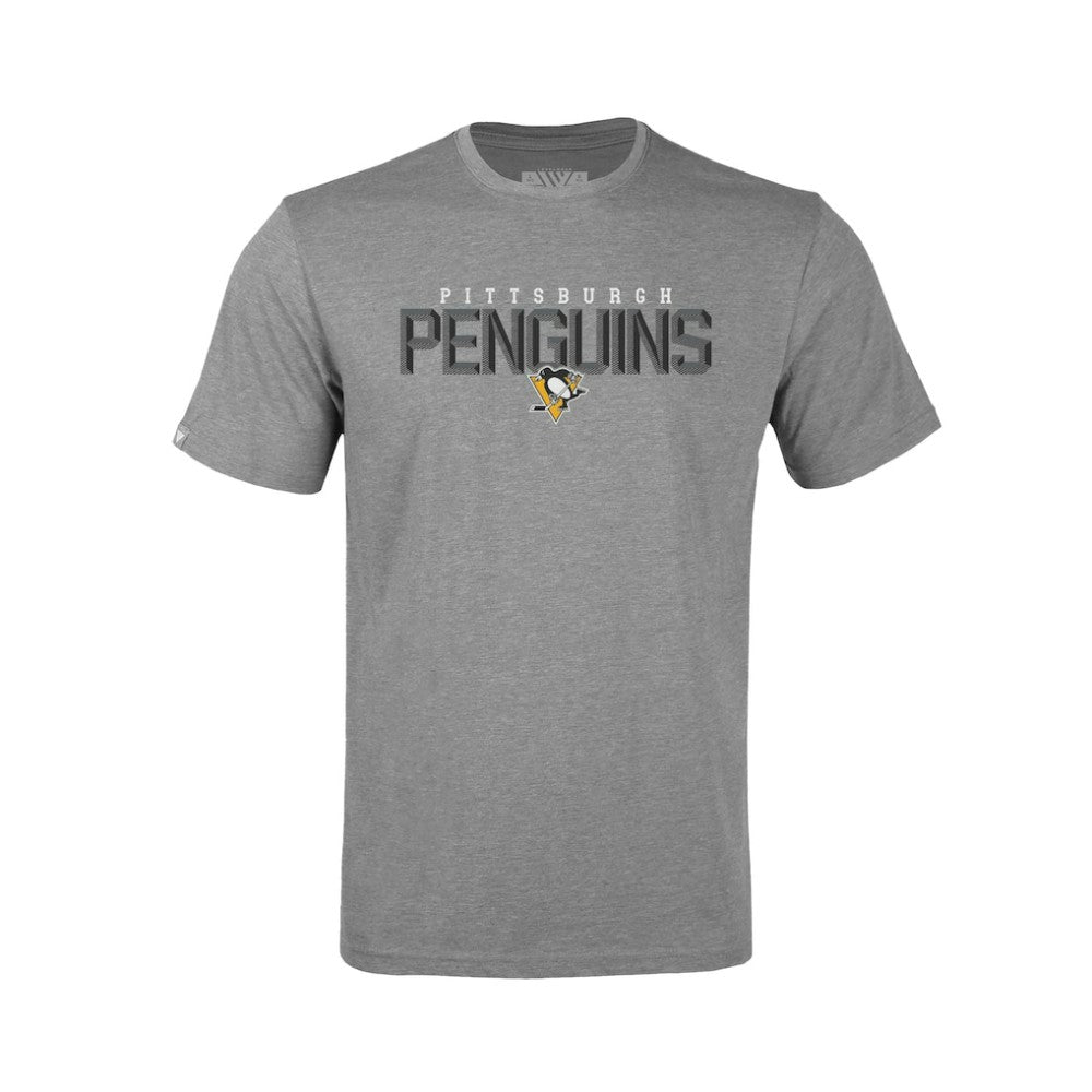 NHL Pittsburgh Penguins Levelwear Youth Little Richmond Carve T-Shirt - Gray
