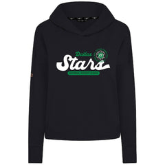 NHL Dallas Stars Levelwear Women's Sweet Monument Tri-Blend Cropped Pullover Hoodie - Black