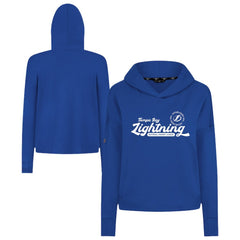 NHL Tampa Bay Lightning Levelwear Women's Sweet Monument Tri-Blend Cropped Pullover Hoodie - Royal