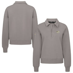 NHL Nashville Predators Levelwear Women's Canmore Quarter-Zip Pullover - Gray