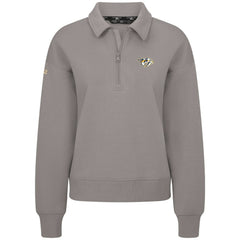 NHL Nashville Predators Levelwear Women's Canmore Quarter-Zip Pullover - Gray