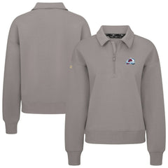 NHL Colorado Avalanche Levelwear Women's Canmore Quarter-Zip Pullover - Gray