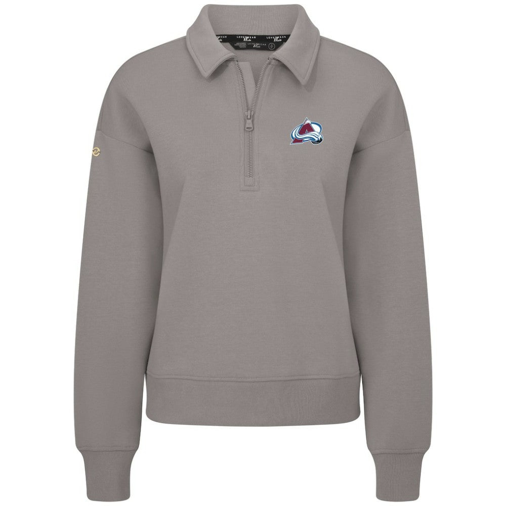 NHL Colorado Avalanche Levelwear Women's Canmore Quarter-Zip Pullover - Gray