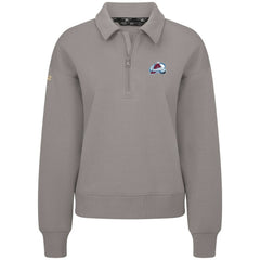NHL Colorado Avalanche Levelwear Women's Canmore Quarter-Zip Pullover - Gray