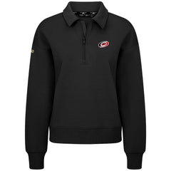 NHL Carolina Hurricanes Levelwear Women's Canmore Quarter-Zip Pullover - Black
