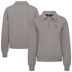 NHL Winnipeg Jets Levelwear Women's Canmore Quarter-Zip Pullover - Gray