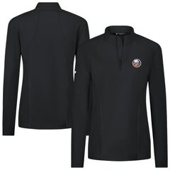 NHL New York Islanders Levelwear Women's Upright Quarter-Zip Pullover - Black