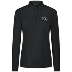 NHL Philadelphia Flyers Levelwear Women's Upright Quarter-Zip Pullover - Black