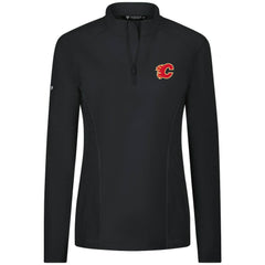 NHL Calgary Flames Levelwear Women's Upright Quarter-Zip Pullover - Black