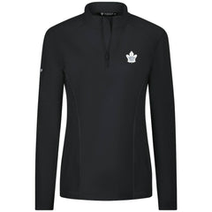 NHL Toronto Maple Leafs Levelwear Women's Upright Quarter-Zip Pullover - Black