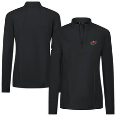 NHL Minnesota Wild Levelwear Women's Upright Quarter-Zip Pullover - Black