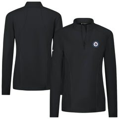 NHL Winnipeg Jets Levelwear Women's Upright Quarter-Zip Pullover - Black
