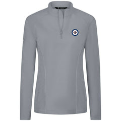 NHL Winnipeg Jets Levelwear Women's Upright Quarter-Zip Pullover - Gray