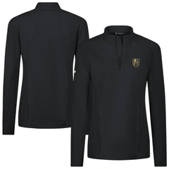 NHL Vegas Golden Knights Levelwear Women's Upright Quarter-Zip Pullover - Black
