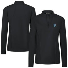 NHL Seattle Kraken Levelwear Women's Upright Quarter-Zip Pullover - Black