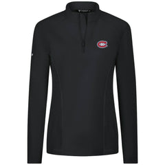 NHL Montreal Canadiens Levelwear Women's Upright Quarter-Zip Pullover - Black