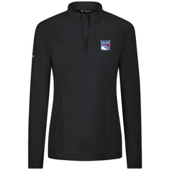 NHL New York Rangers Levelwear Women's Upright Quarter-Zip Pullover - Black