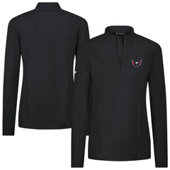 NHL Washington Capitals Levelwear Women's Upright Quarter-Zip Pullover - Black