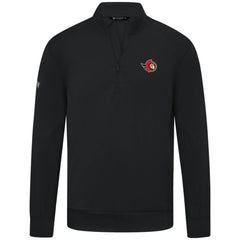 NHL Ottawa Senators Levelwear Upright Tri-Blend Quarter-Zip Pullover - Black