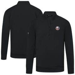 NHL New York Islanders Levelwear Upright Tri-Blend Quarter-Zip Pullover - Black