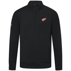NHL Detroit Red Wings Levelwear Upright Tri-Blend Quarter-Zip Pullover - Black