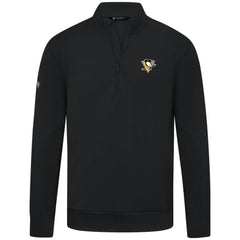 NHL Pittsburgh Penguins Levelwear Upright Tri-Blend Quarter-Zip Pullover - Black