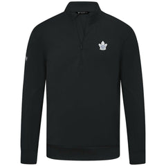 NHL Toronto Maple Leafs Levelwear Upright Tri-Blend Quarter-Zip Pullover - Black