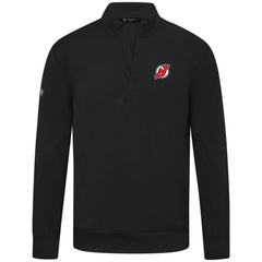 NHL New Jersey Devils Levelwear Upright Tri-Blend Quarter-Zip Pullover - Black