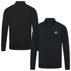 NHL Vancouver Canucks Levelwear Upright Tri-Blend Quarter-Zip Pullover - Black