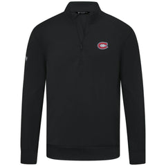 NHL Montreal Canadiens Levelwear Upright Tri-Blend Quarter-Zip Pullover - Black