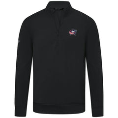 NHL Columbus Blue Jackets Levelwear Upright Tri-Blend Quarter-Zip Pullover - Black