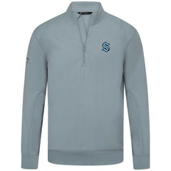 NHL Seattle Kraken Levelwear Upright Tri-Blend Quarter-Zip Pullover - Gray
