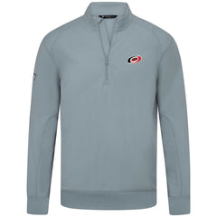 NHL Carolina Hurricanes Levelwear Upright Tri-Blend Quarter-Zip Pullover - Gray
