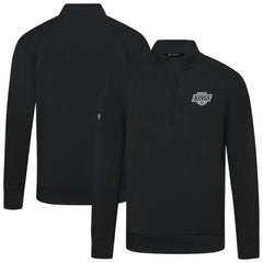 NHL Los Angeles Kings Levelwear Upright Tri-Blend Quarter-Zip Pullover - Black