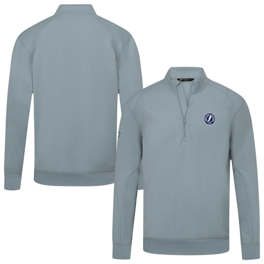 NHL Tampa Bay Lightning Levelwear Upright Tri-Blend Quarter-Zip Pullover - Gray