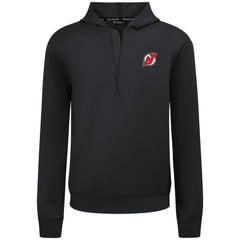 NHL New Jersey Devils Levelwear Technic Quarter-Zip Pullover Hoodie - Black